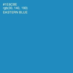 #1E8CBE - Eastern Blue Color Image